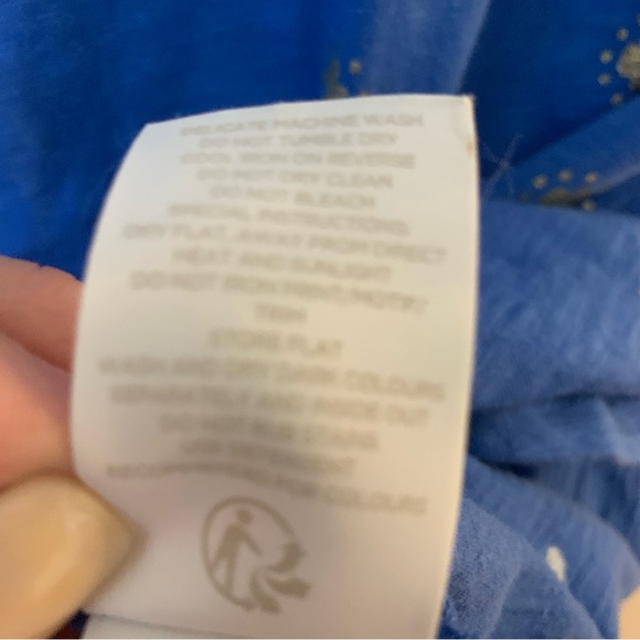 Boden Paulina Jersey Dress in Blue Size 10 - Picture 11 of 13